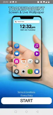 Transparent Screen & Live Wallpaper android App screenshot 0